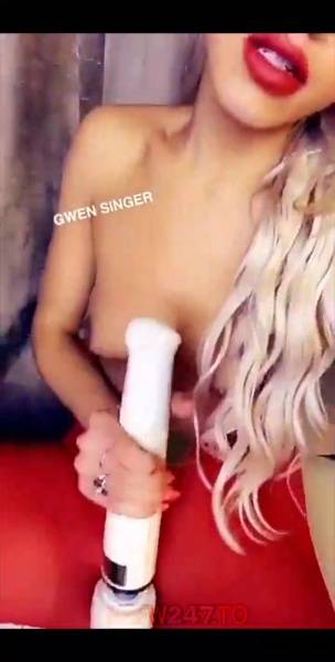 Gwen Singer sexy in red snapchat premium xxx porn videos on myfans.pics