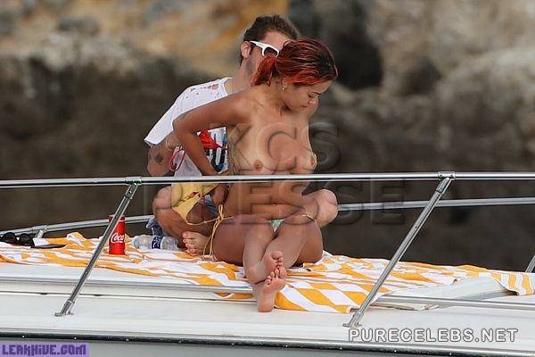  Rita Ora Tanning Topless On A Yacht on myfans.pics
