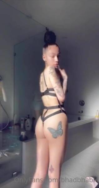 Bhad Bhabie Topless Thong Straps Bikini Video  on myfans.pics