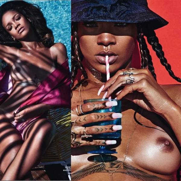 Rihanna Topless Magazine Photoshoot  on myfans.pics