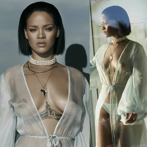 Rihanna Sexy Bikini Robe Nipple Slip Photos Leaked on myfans.pics