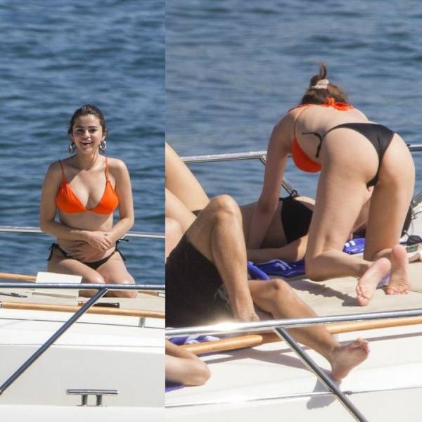 Selena Gomez Thong Bikini On Boat Set  - Usa on myfans.pics