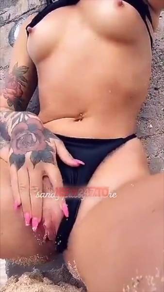 Madeleine Ivyy boobs & pussy flashing on public beach snapchat premium xxx porn videos on myfans.pics