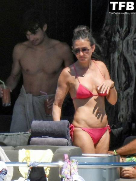 Demi Moore Looks Sensational at 59 in a Red Bikini on Vacation in Greece - Greece on myfans.pics