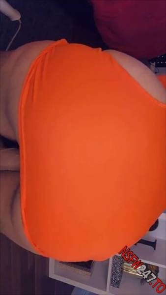 Charley Hart sexy orange dress riding dildo snapchat premium xxx porn videos on myfans.pics