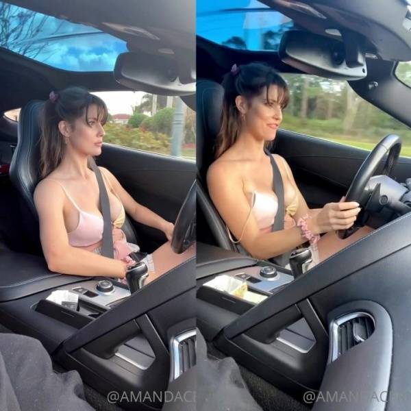 Amanda Cerny Shirtless Driving OnlyFans Video  - Usa on myfans.pics