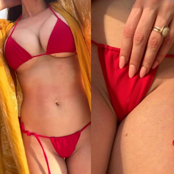 Abby Opel Nipple Beach Bikini Tease  Video  - Usa on myfans.pics