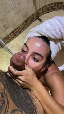 Lena The Plug - Real Blowjob After Bath on myfans.pics