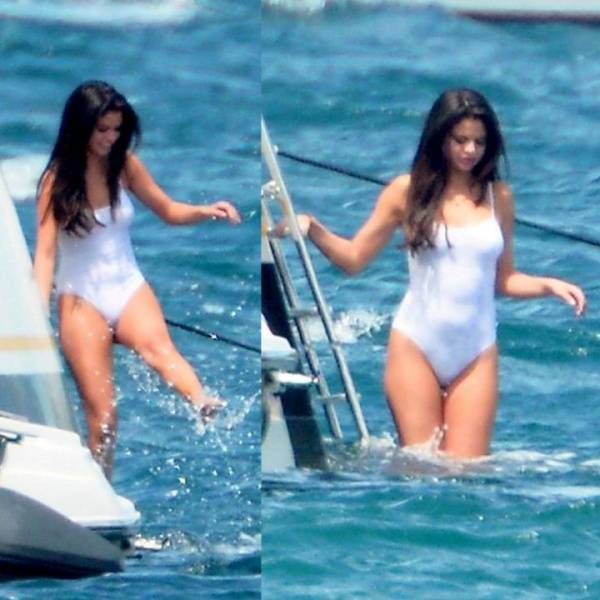 Selena Gomez See Through One Piece Lingerie Beach Set  - Usa on myfans.pics
