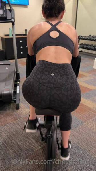 Christina Khalil Gym Ass Leggings Strip Onlyfans Video Leaked on myfans.pics