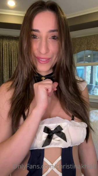 Christina Khalil Sexy Bodysuit Fan Gift Onlyfans Video Leaked on myfans.pics