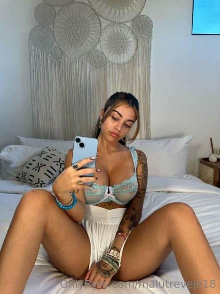 Malu Trevejo Nude Nipples See-Through Lingerie Onlyfans Set Leaked on myfans.pics