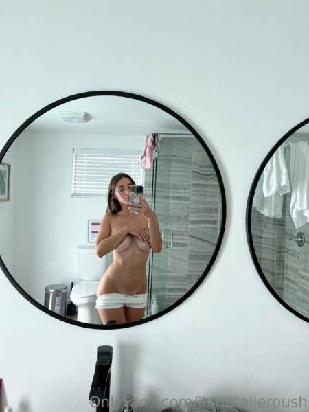 Natalie Roush Nipple Tease Bathroom Selfie Onlyfans Set Leaked on myfans.pics